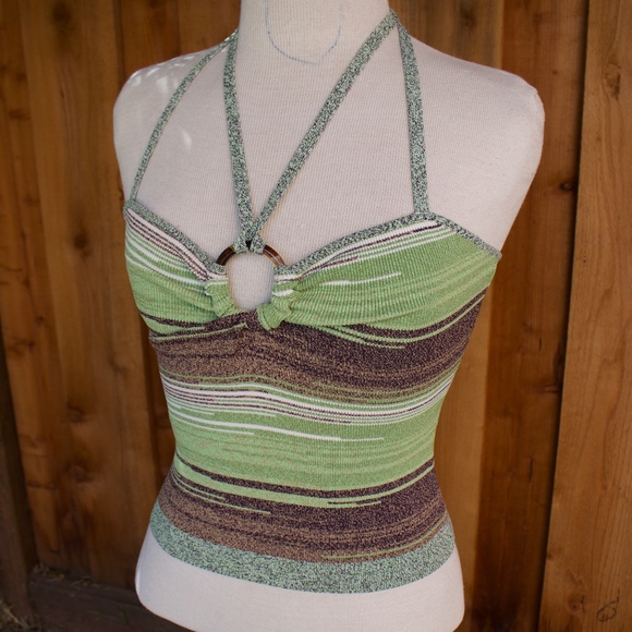 Veronica Beard Velza Knit Green Multi Halter Size XS - Picture 3 of 16